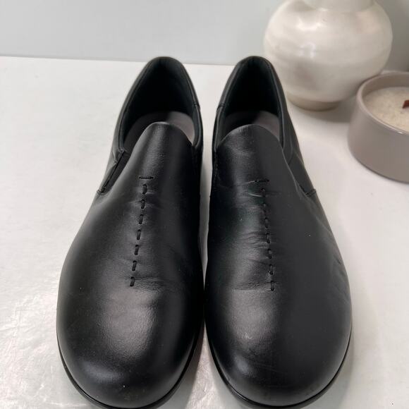 SAS Viva Leather Slip On Walking Loafer Black Women's 10W Buttery Soft - Picture 5 of 11